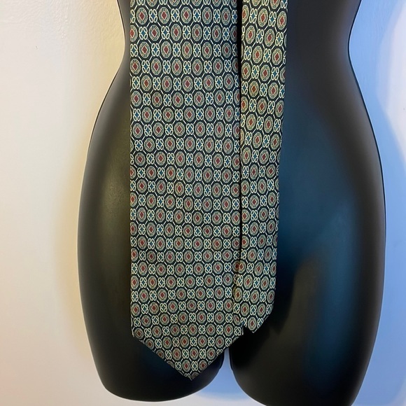 Christian Dior Monsieur Silk Tie Geometric Pattern - Picture 1 of 14